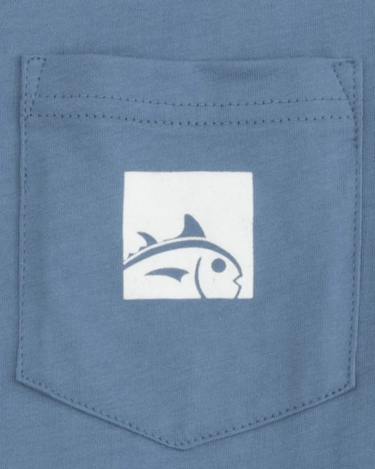 Southern Tide Cropped Skipjack Box Short Sleeve T-Shirt Coronet Blue Cheap