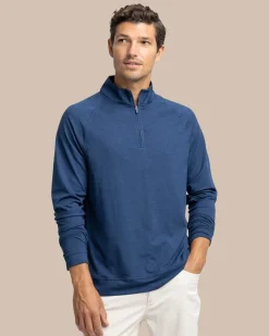 Southern Tide Cruiser Heather Quarter Zip Pullover Best