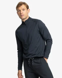 Southern Tide Cruiser Heather Quarter Zip Pullover Best