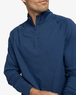 Southern Tide Cruiser Heather Quarter Zip Pullover Best