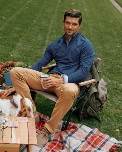 Southern Tide Cruiser Heather Quarter Zip Pullover Best