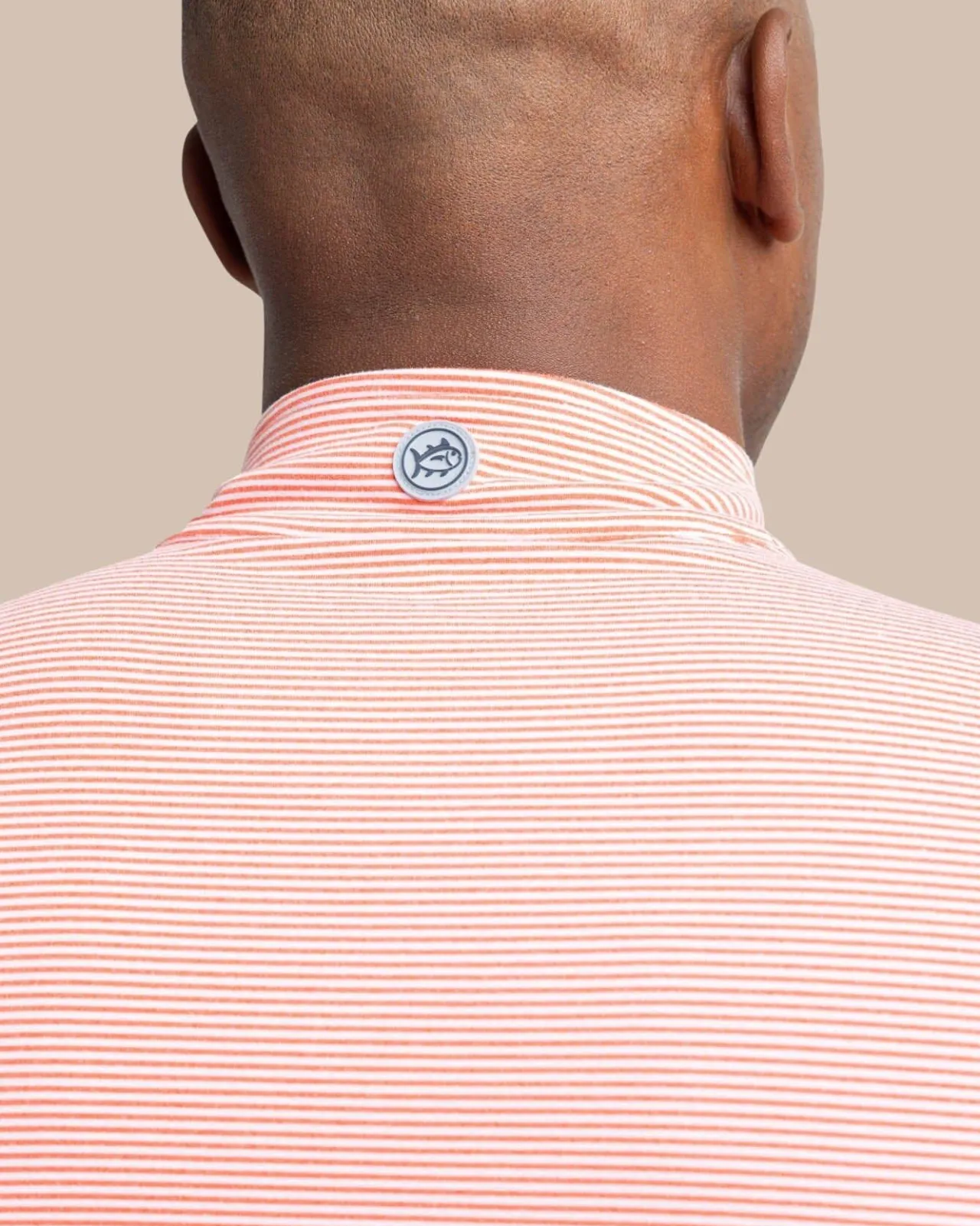 Southern Tide Cruiser Micro-Stripe Heather Quarter Zip New