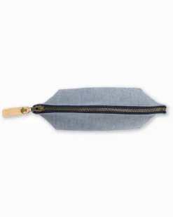 Southern Tide Denim Travel Pouch Navy Sale