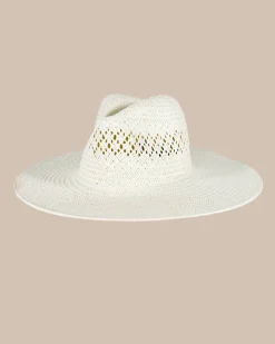Southern Tide Diamond Packable Beach Hat White New