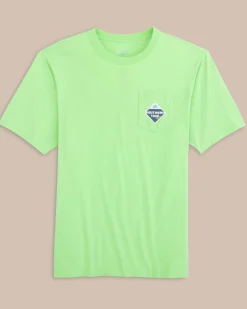 Southern Tide Diamond St Trademark Short Sleeve T-Shirt Pistachio Green New