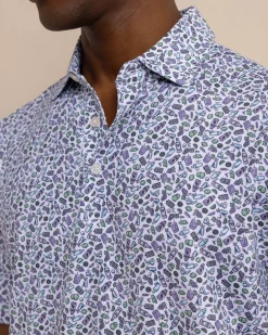 Southern Tide Driver Dazed And Transfused Printed Polo Classic White Best