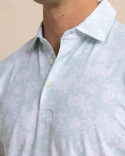 Southern Tide Driver Island Blooms Printed Polo Cheap