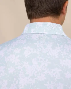 Southern Tide Driver Island Blooms Printed Polo Cheap
