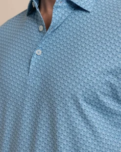 Southern Tide Driver Vacation Views Printed Polo Cheap