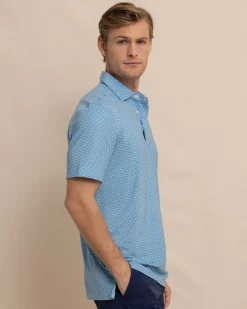 Southern Tide Driver Vacation Views Printed Polo Cheap
