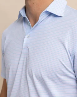 Southern Tide Driver Verdae Stripe Polo Clearance