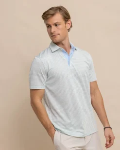 Southern Tide Driver Verdae Stripe Polo Clearance