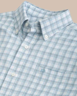 Southern Tide Ellington Plaid Intercoastal Sport Shirt Dream Blue Store