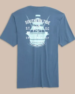 Southern Tide Finest Craftsmanship Short Sleeve T-Shirt Coronet Blue Shop