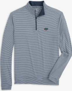 Southern Tide Florida Gators Cruiser Micro-Stripe Heather Quarter Zip Online