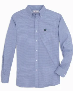 Southern Tide Florida Gators Gingham Button Down Shirt Cheap