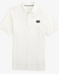 Southern Tide Florida Gators Skipjack Polo Classic White Clearance