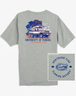 Southern Tide Florida Gators Trophy Catch Heather T-Shirt Heather Grey Fashion