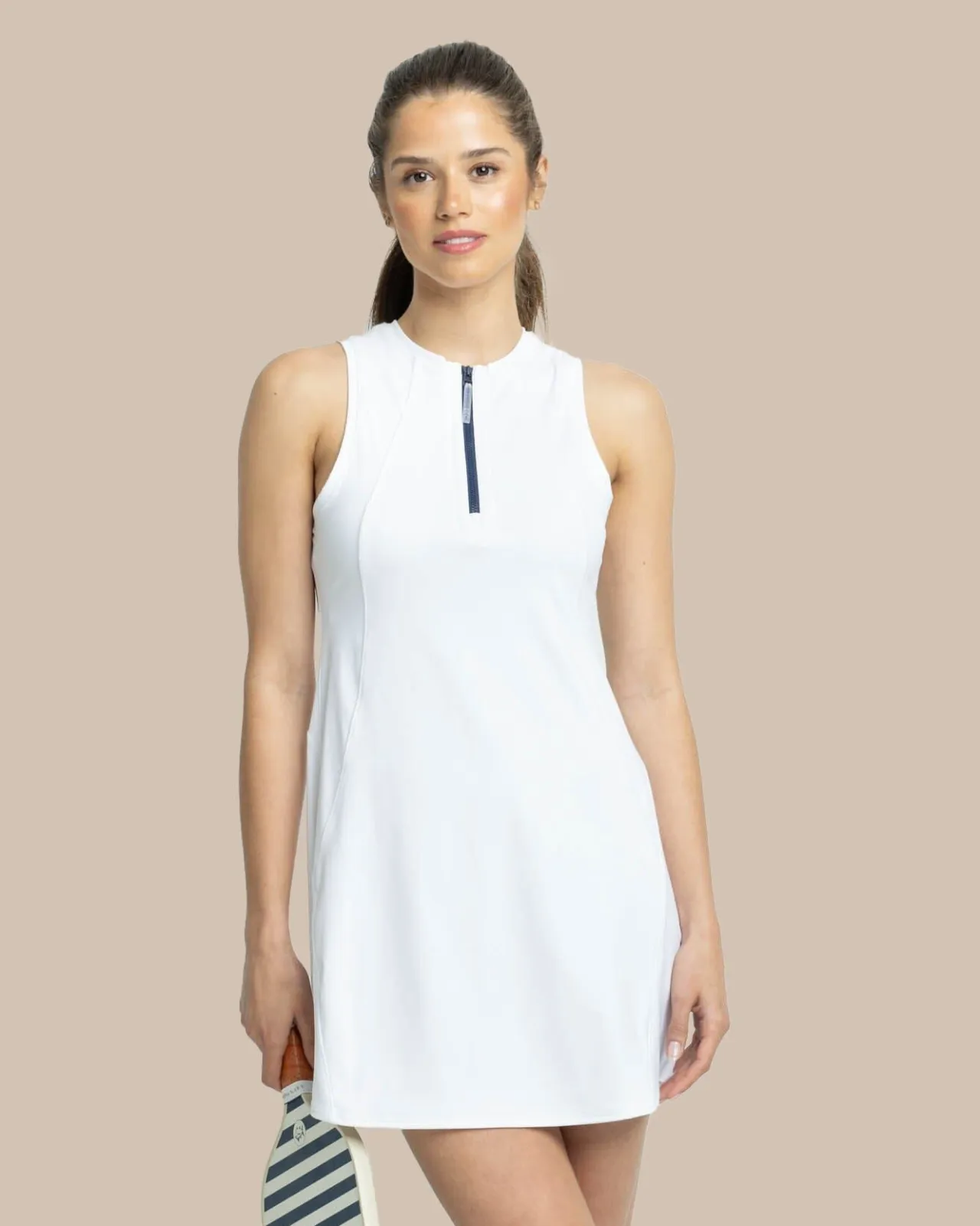 Southern Tide Frances Zip Front Performance Dress Clearance