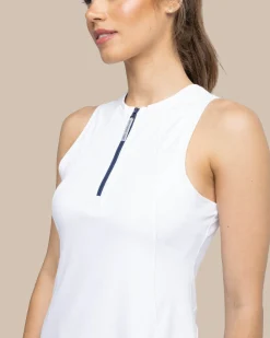 Southern Tide Frances Zip Front Performance Dress Clearance