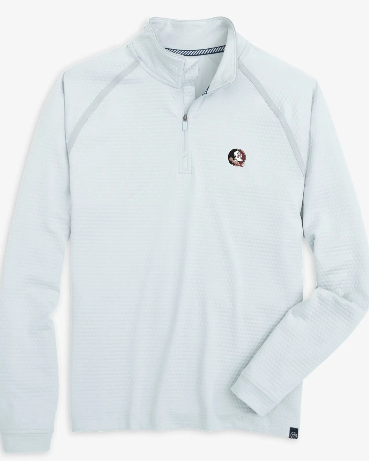 Southern Tide Fsu Seminoles Scuttle Heather Quarter Zip Heather Slate Grey Discount