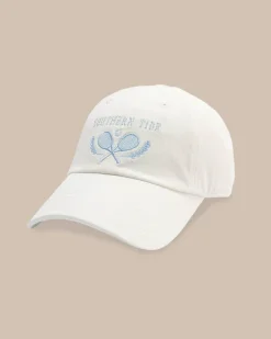 Southern Tide Game, Set, Match Leather Strap Hat White Cheap