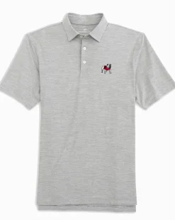 Southern Tide Georgia Bulldogs Driver Spacedye Polo Shirt Hot