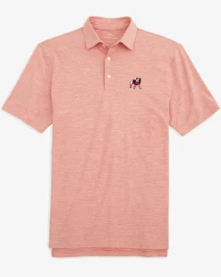 Southern Tide Georgia Bulldogs Driver Spacedye Polo Shirt Hot