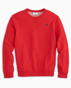 Southern Tide Georgia Bulldogs Upper Deck Pullover Sweatshirt Cheap