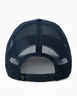 Southern Tide Georgia Patch Performance Trucker Hat Seven Seas Blue Discount