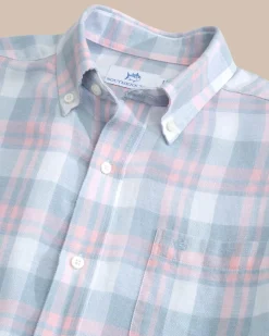 Southern Tide Headland Reedy Plaid Long Sleeve Sport Shirt Clearance