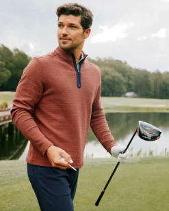 Southern Tide Heather Outbound Quarter Zip Hot