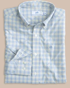 Southern Tide Intercoastal Falls Park Plaid Long Sleeve Sport Shirt Sale