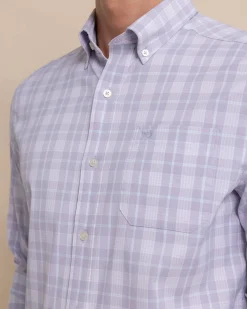 Southern Tide Intercoastal Primrose Plaid Long Sleeve Sport Shirt Best Sale