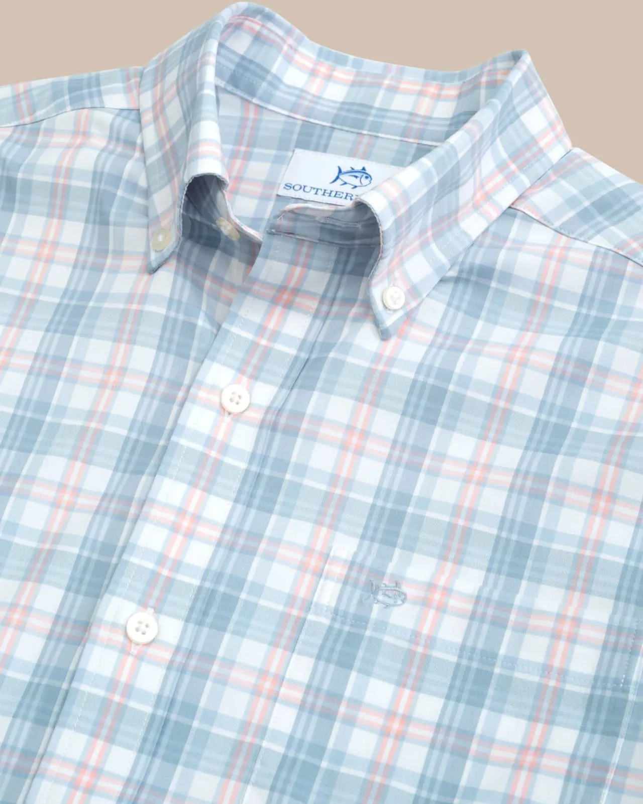 Southern Tide Intercoastal West End Plaid Long Sleeve Sport Shirt Online