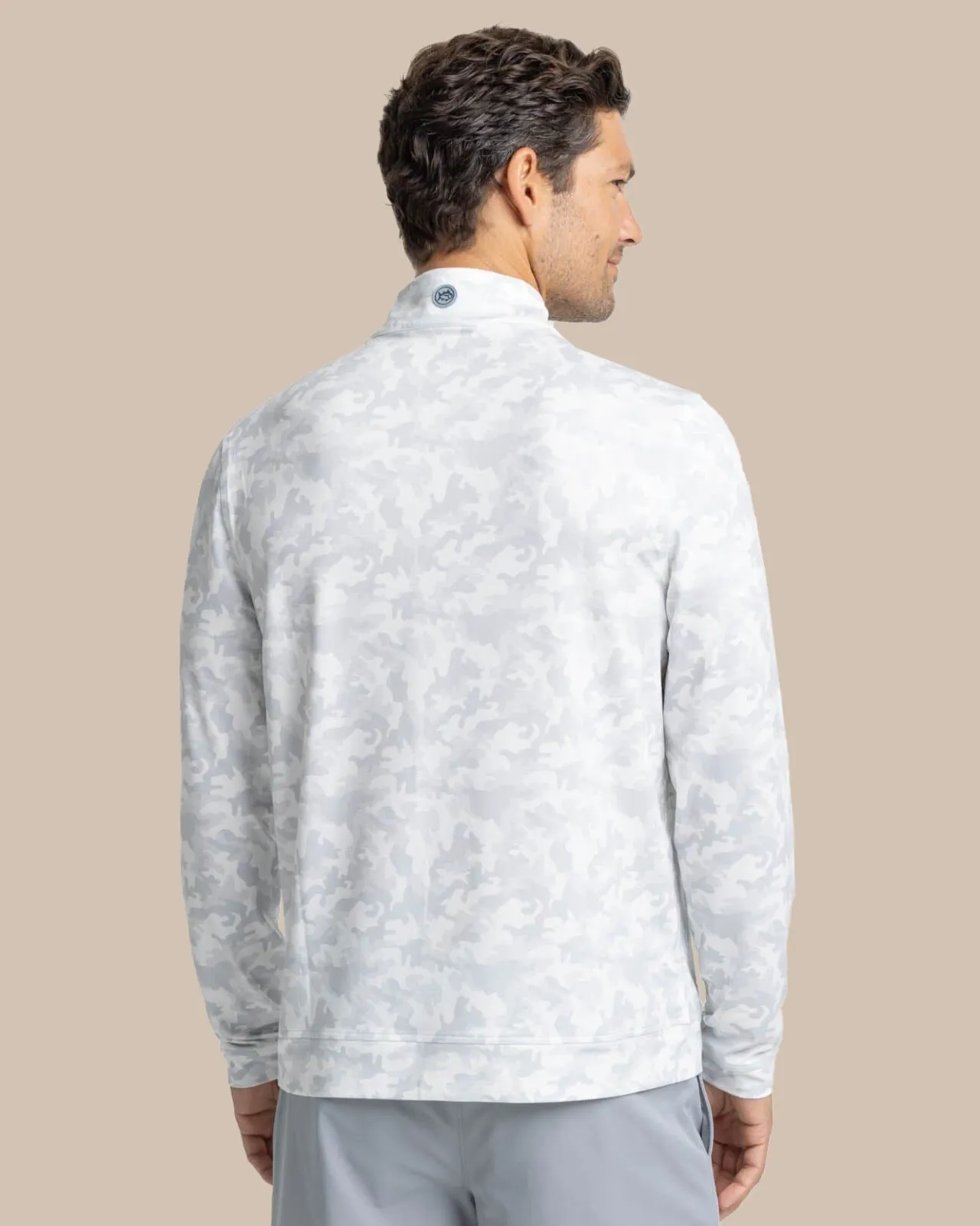 Southern Tide Island Camo Print Cruiser Quarter Zip Online