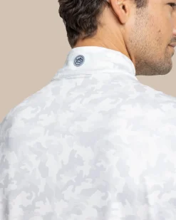Southern Tide Island Camo Print Cruiser Quarter Zip Online