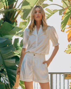 Southern Tide Jacey Twill Short Sand White Discount