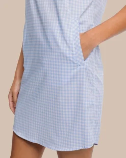 Southern Tide Kamryn Brrr Intercoastal Gingham Dress Best