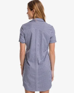 Southern Tide Kamryn Brrr Intercoastal Gingham Dress Best