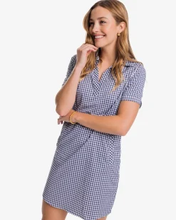 Southern Tide Kamryn Brrr Intercoastal Gingham Dress Best