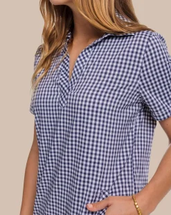 Southern Tide Kamryn Brrr Intercoastal Gingham Dress Best