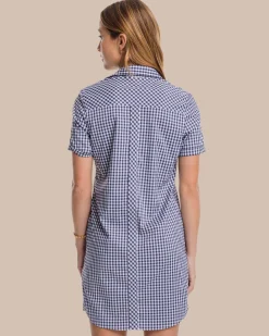 Southern Tide Kamryn Brrr Intercoastal Gingham Dress Best
