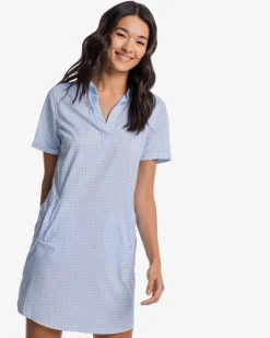 Southern Tide Kamryn Brrr Intercoastal Gingham Dress Best