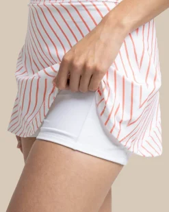 Southern Tide Katlyn Stripe Skort Classic White Fashion