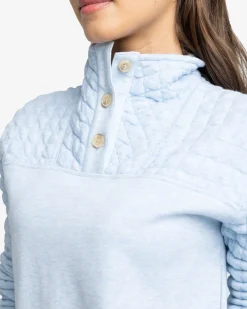 Southern Tide Kelsea Quilted Heather Pullover Best Sale