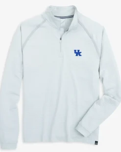 Southern Tide Kentucky Wildcats Scuttle Heather Quarter Zip Heather Slate Grey Online