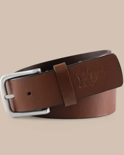 Southern Tide Kids Leather Belt Light Brown Best Sale