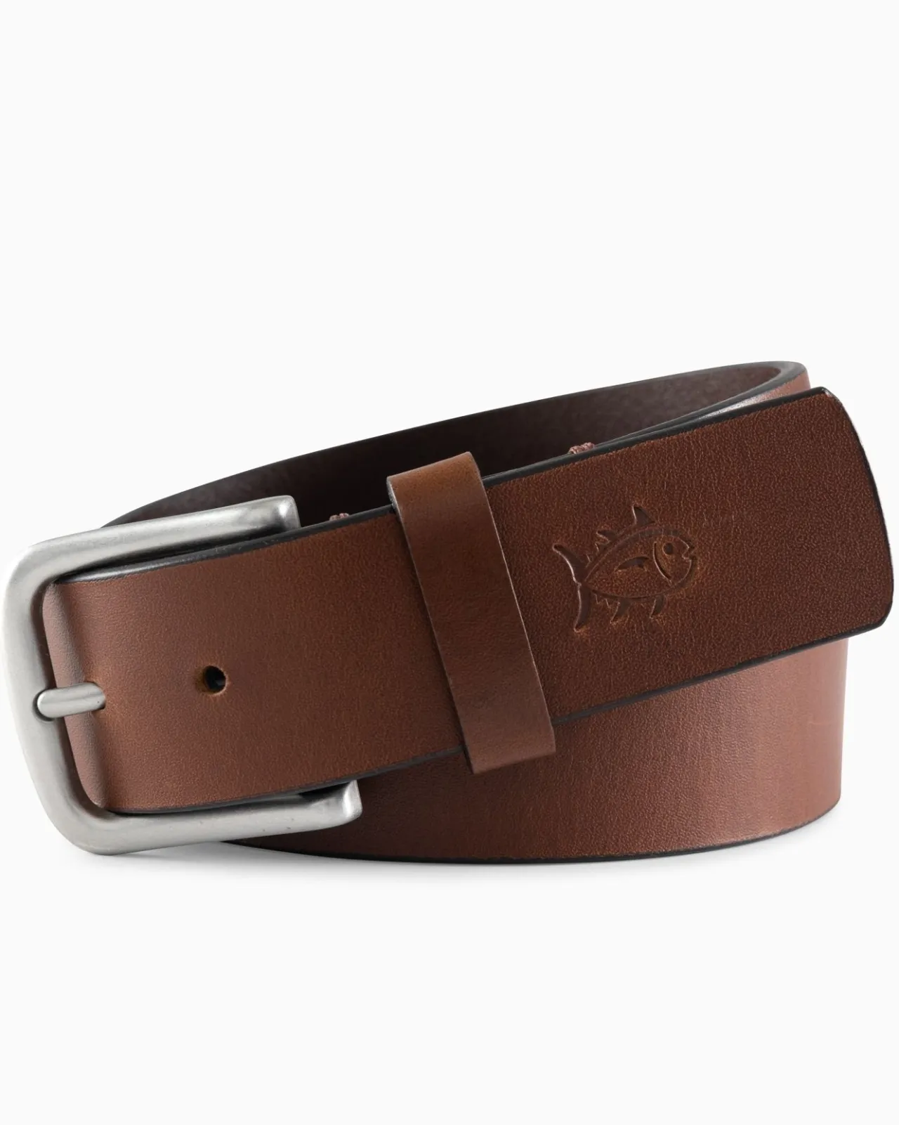 Southern Tide Kids Leather Belt Light Brown Best Sale