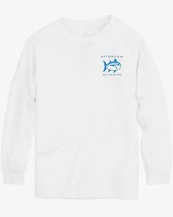Southern Tide Kids Long Sleeve Original Skipjack T-Shirt Best